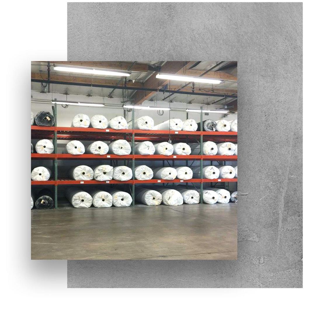 Fully stocked Turf Store Express showroom in Tustin